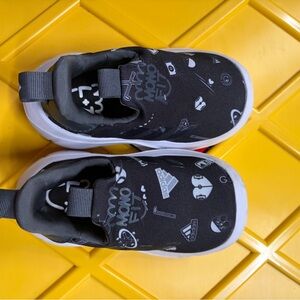 Adidas Kids Black and White Graphic Sneakers